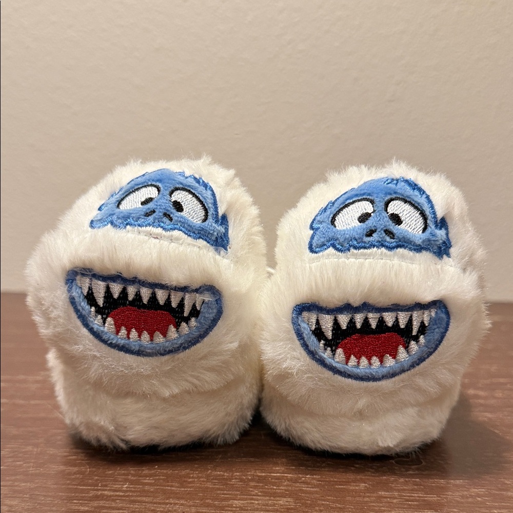 Rudolph The Red Nosed Reindeer Yeti Snowman Youth Slippers